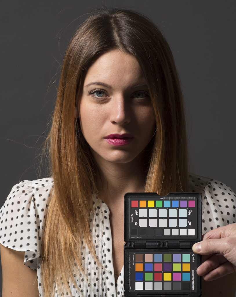 Lo scatto neutro, bilanciato sulla prima casella del target creative enhancement di ColorChecker