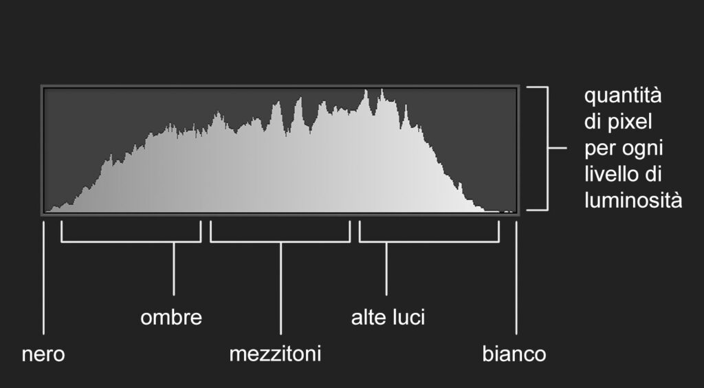 Anatomia dell'istogramma in fotografia