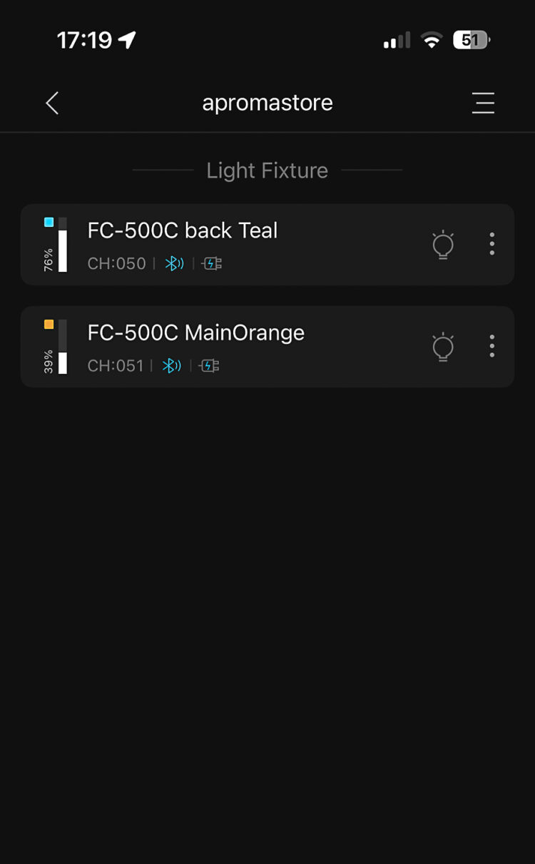 gli illuminatori Nanlite possono essere comandati da una comoda app gratuita
